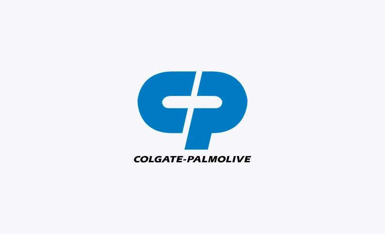 Logo de Colgate Palmolive, cliente de Dinpro. Imagen corporativa de la marca Colgate-Palmolive.