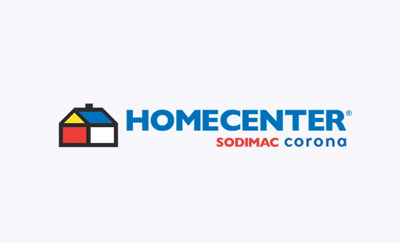 Logo de Homecenter Sodimac Corona, cliente de Dinpro. Soluciones integrales para proyectos industriales y comerciales.