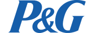 Logo de P&G, cliente de Dinpro. Soluciones integrales para proyectos industriales y comerciales.