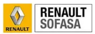Logo de Renault Sofasa, cliente de Dinpro. Imagen corporativa de Renault Sofasa.