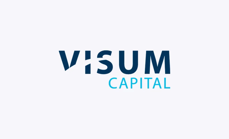 Logo de Visum Capital, cliente de Dinpro. Imagen corporativa de Visum Capital.