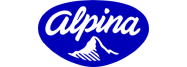 Logo de Alpina, cliente de Dinpro. Imagen corporativa de Alpina.