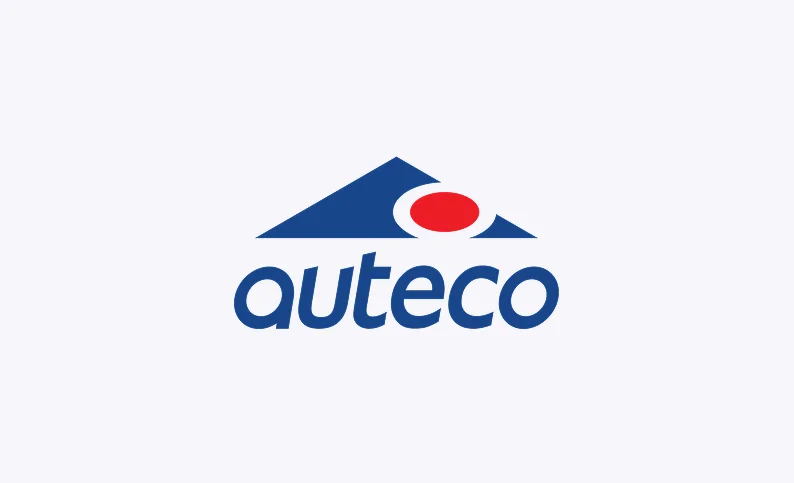 Logo de Auteco, cliente de Dinpro. Imagen corporativa de Auteco.