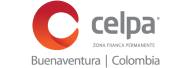 Logo de Celpa, zona franca permanente en Buenaventura, Colombia. Proyecto de Dinpro.