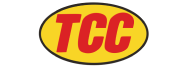 Logo de TCC, cliente de Dinpro. Imagen corporativa de TCC.