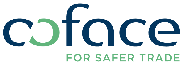 Logo de Coface, aseguradora de crédito, en la sección de certificaciones de Dinpro. Confianza y seguridad en proyectos industriales y comerciales.
